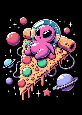 Alien Pizza Space