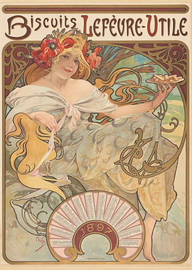 Biscuits Lefèvre-Utile Poster