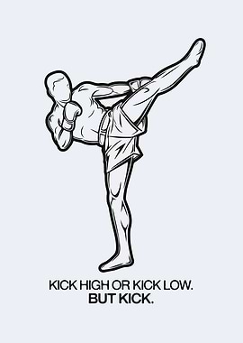 Kickboxing Illustration