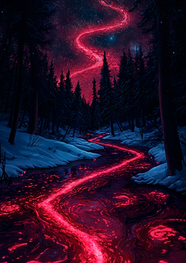 Red River in the Night