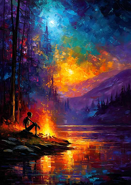 Skeleton by the Fire