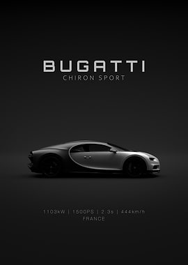 Bugatti Chiron Sport - Silver - Specs