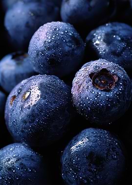 Close-up Blueberries