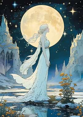 Moonlit Fantasy Goddess
