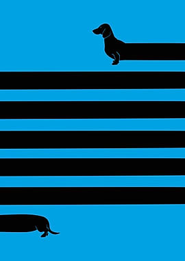 Dachshund Silhouette Art