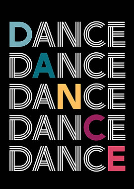 Dance Typography Art