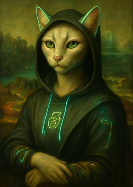 Cat Mona Lisa