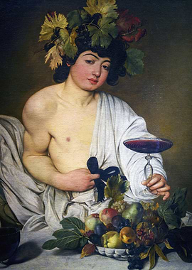 Bacchus with Wine and Fruit