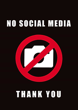 No Social Media Sign