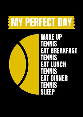 Funny Tennis Design for