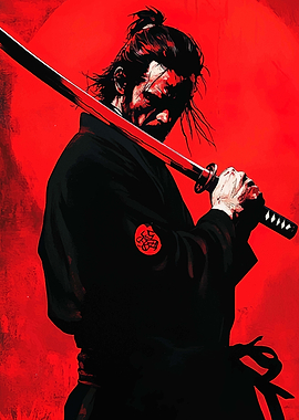 Samurai Warrior Art Print