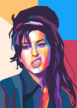 Amy Winehouse Pop Art Portrait