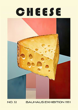 Cheese Mid Century Food Kitchen