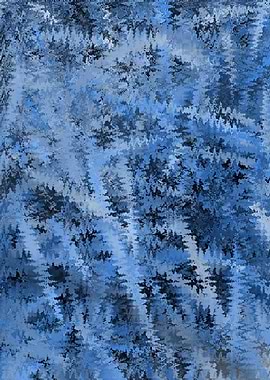 Abstract Blue Pattern OA2