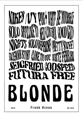 Frank Rapper Ocean Blonde Album Music