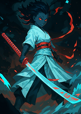 Samurai Warrior with Katana