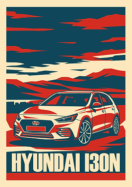 Hyundai i30n Poster