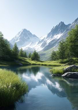 Mountain Lake Serenity