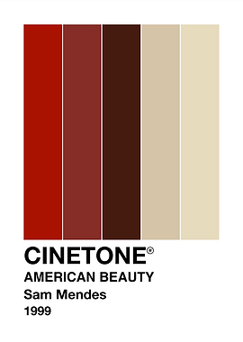 American Beauty Color Palette CINETONE Poster