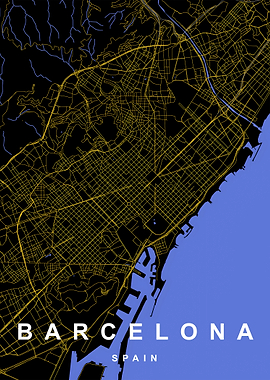 Barcelona City Map