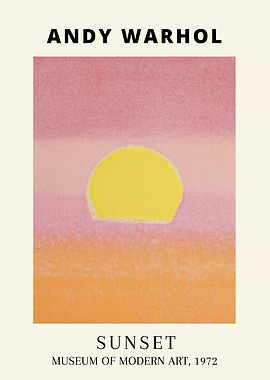 Andy Warhol Sunset Print