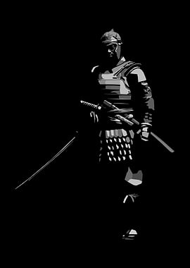 Samurai Warrior Silhouette