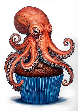 Octopus Cupcake