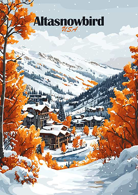 Altasnowbird Winter Scene