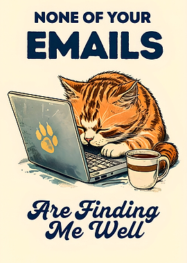 Cat Ignoring Emails