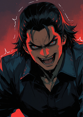 Angry Anime Male Character