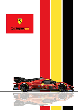 Ferrari 499P Race Car