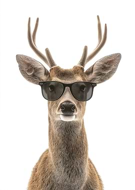 Cool Deer with Sunglasses