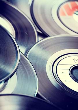 Vintage Vinyl Single Records 45 RPM