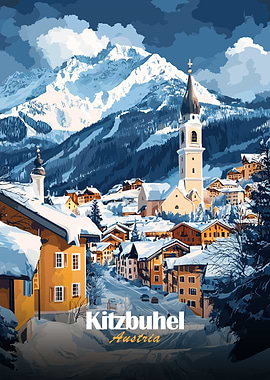 Kitzbuhel Austria Winter Village