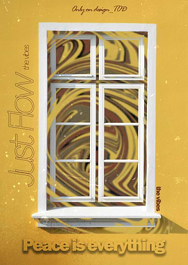 Window with Swirling Pattern