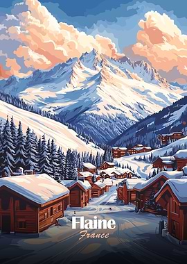 Flaine, France Mountain Village