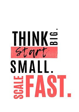Think Big, Start Small, Scale Fast