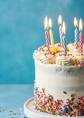 Birthday Cake with Candles