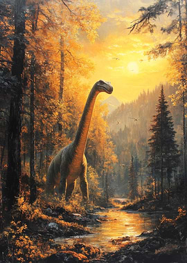 Dinosaur Sunset