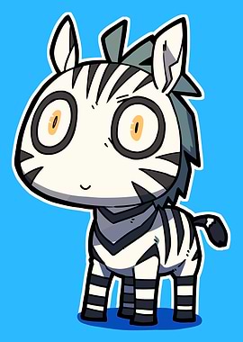 Cute Zebra Cartoon