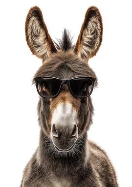 Cool Donkey in Sunglasses
