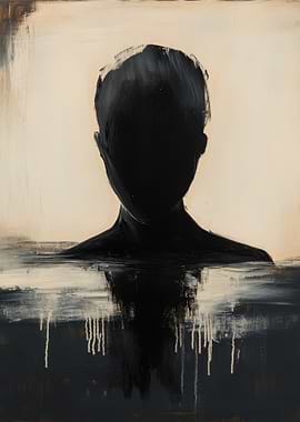 Black Silhouette Painting