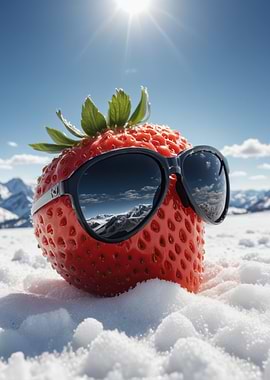 Strawberry in Sunglasses