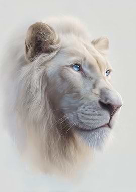 White Lion Portrait