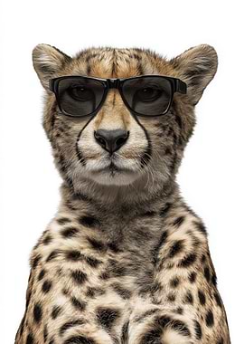 Cool Cheetah in Sunglasses