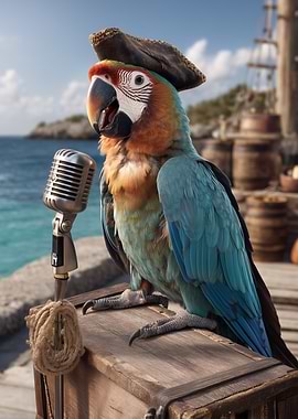Pirate Parrot Singing