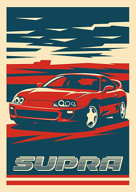 Toyota Supra Poster