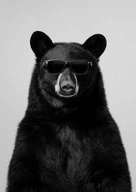 Black Bear in Sunglasses