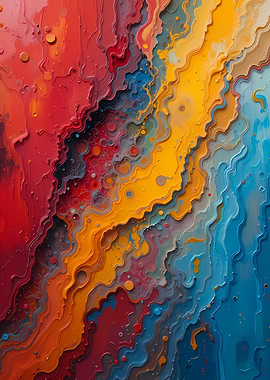 Abstract Liquid Art