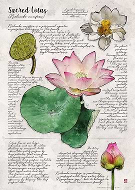 Sacred Lotus Illustration